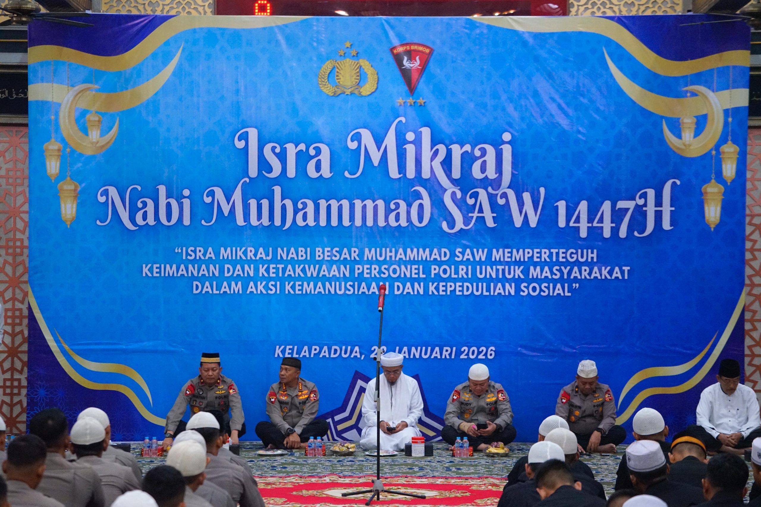 Korbrimob Polri Gelar Peringatan Isra Mi’raj Nabi Muhammad SAW 1447 H, Perkuat Iman dan Ketakwaan Personel